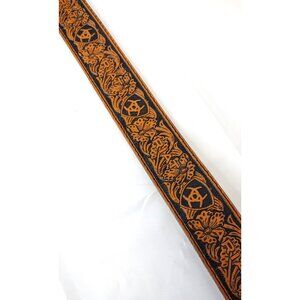 Ariat Brown Tooled Logo Belt Size 44
